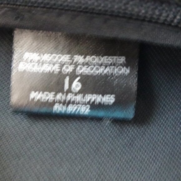 Natori Sanded Twill Pants Women's 16 Black Tapered Lightweight - Picture 11 of 11